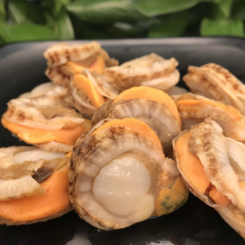 【3斤装超大扇贝肉】新鲜现剥大号带黄扇贝肉一斤35粒左右发顺丰