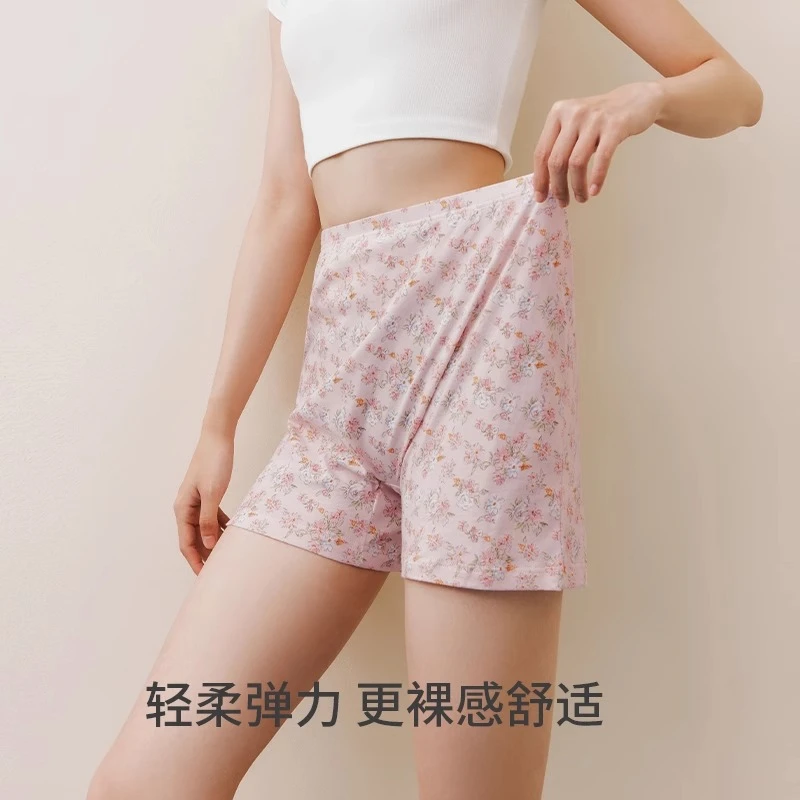 三枪内裤女纯棉宽松透气小碎花内裤新品平角内裤中老年透气亲肤