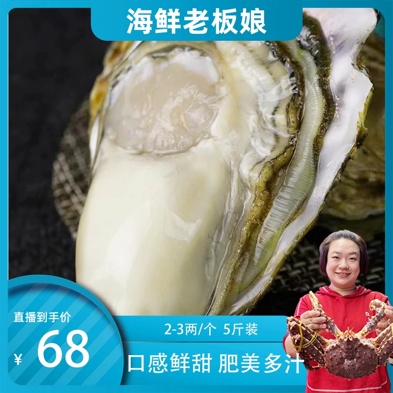 正宗乳山生蚝老板娘推荐2-3两/只五斤装 原产地发货 顺丰包邮