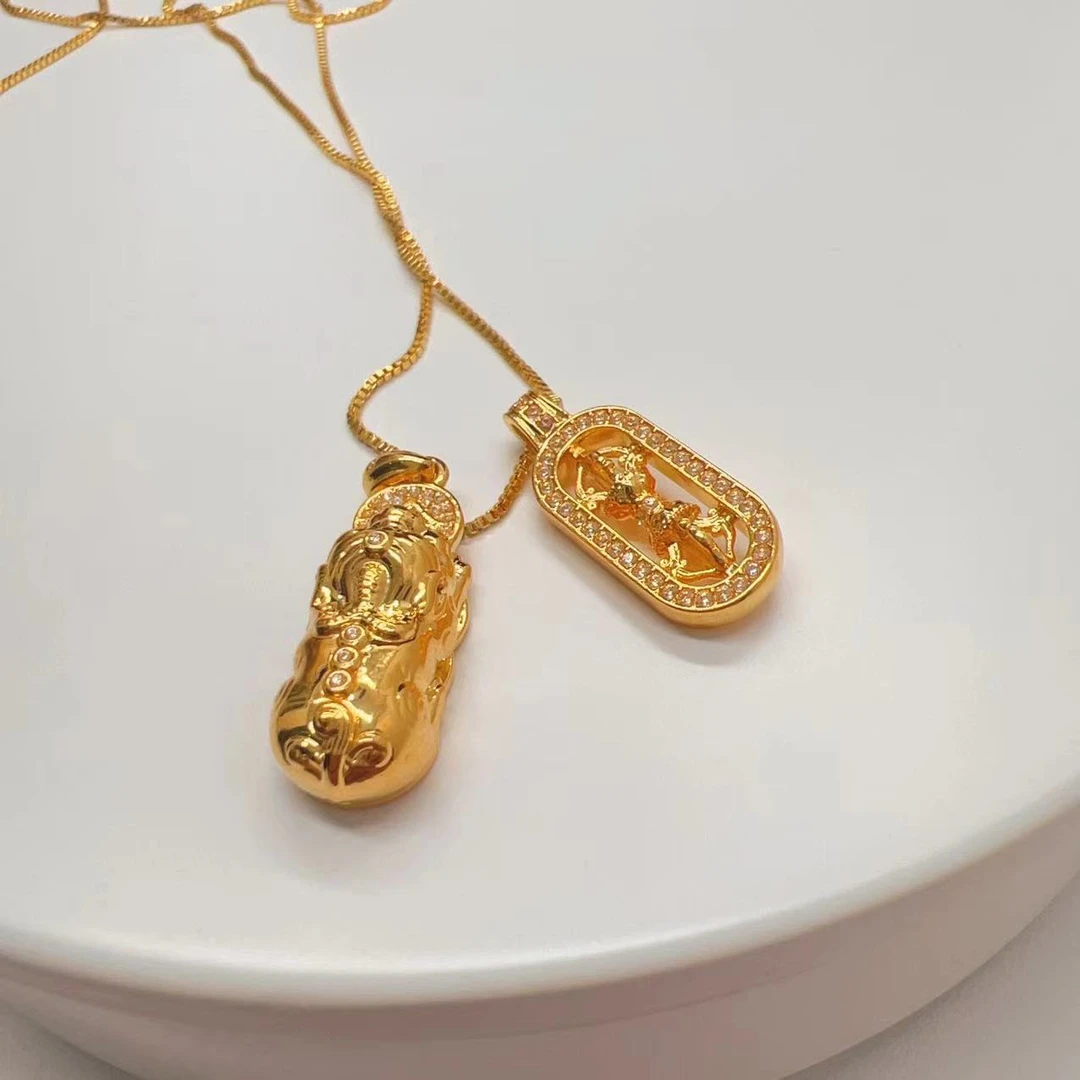 貔貅＋降魔杵吊坠＋专柜首饰盒