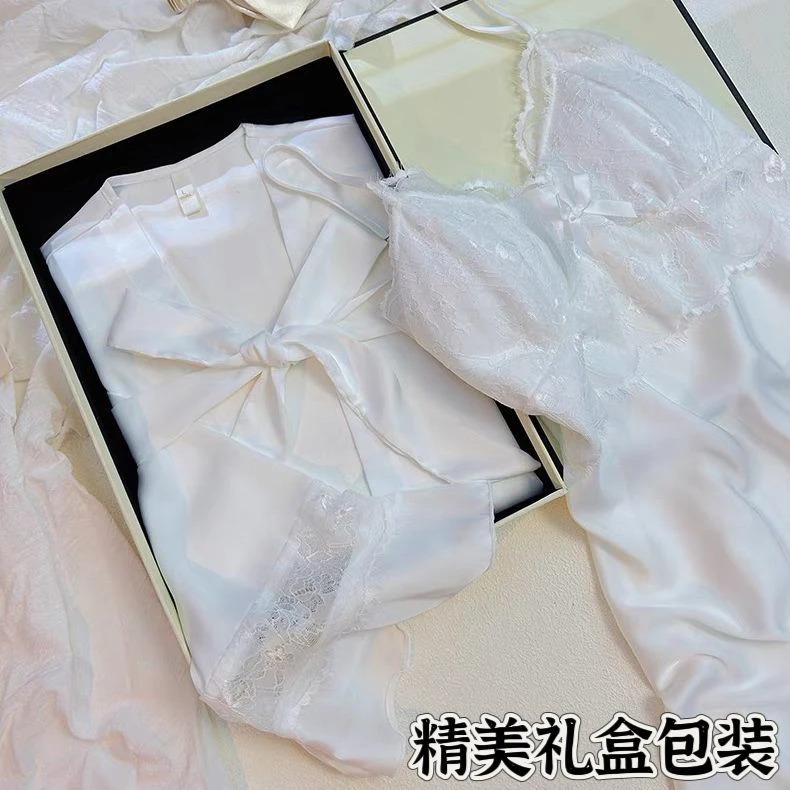 圣诞情人节礼物送老婆女生闺蜜白月光蕾丝睡裙礼盒装惊喜生日礼物