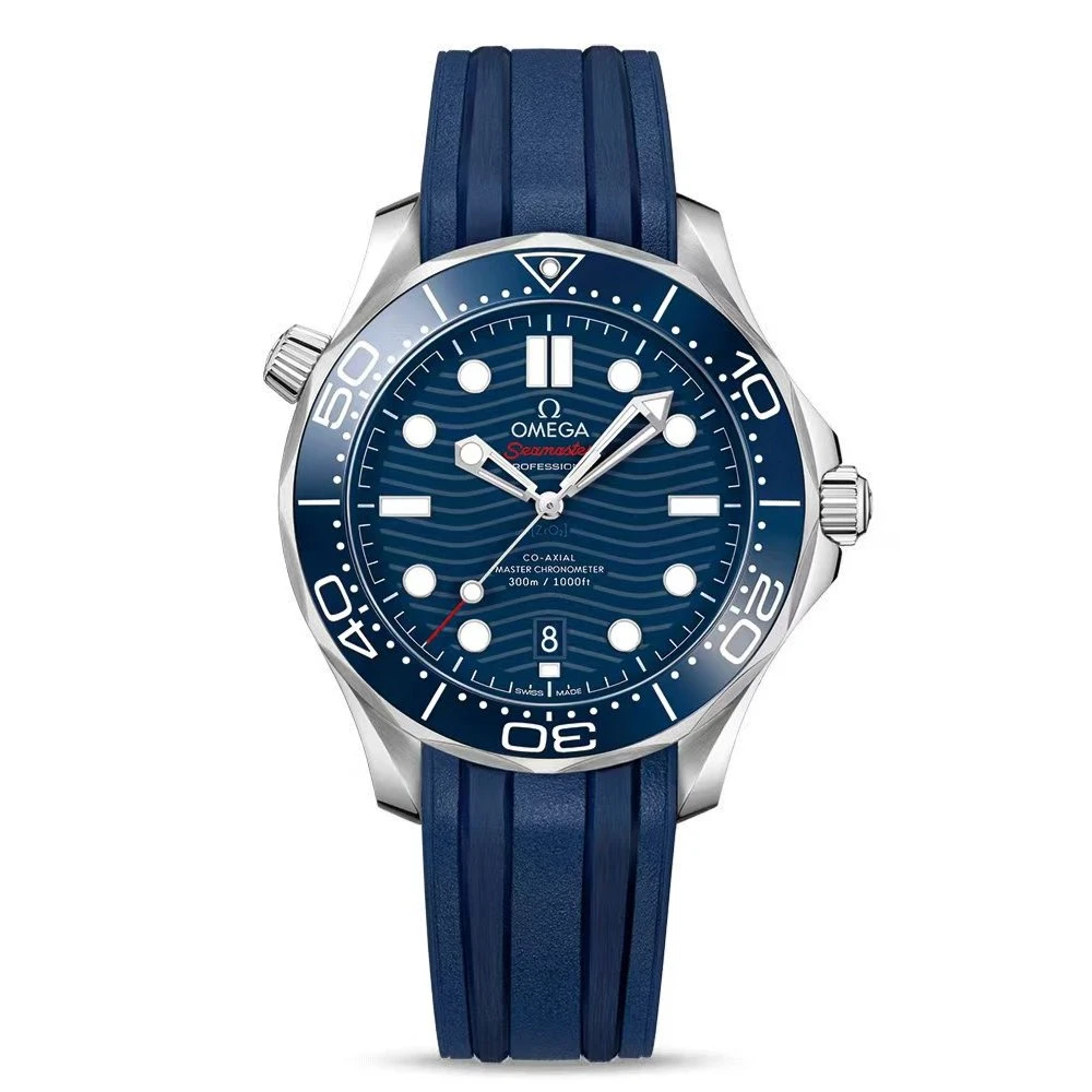 未使用 Omega/欧米茄 海马300/蓝胶/表径42/全新/公价45300