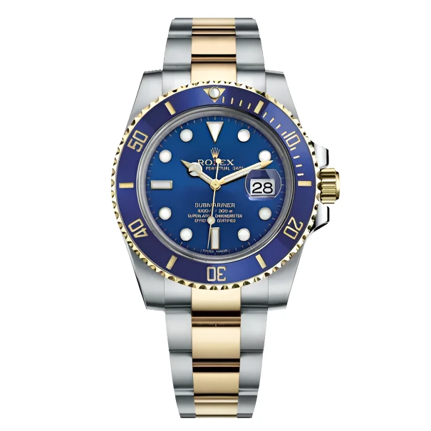 95新 Rolex/劳力士 潜航者型116613间金蓝/40mm/单表