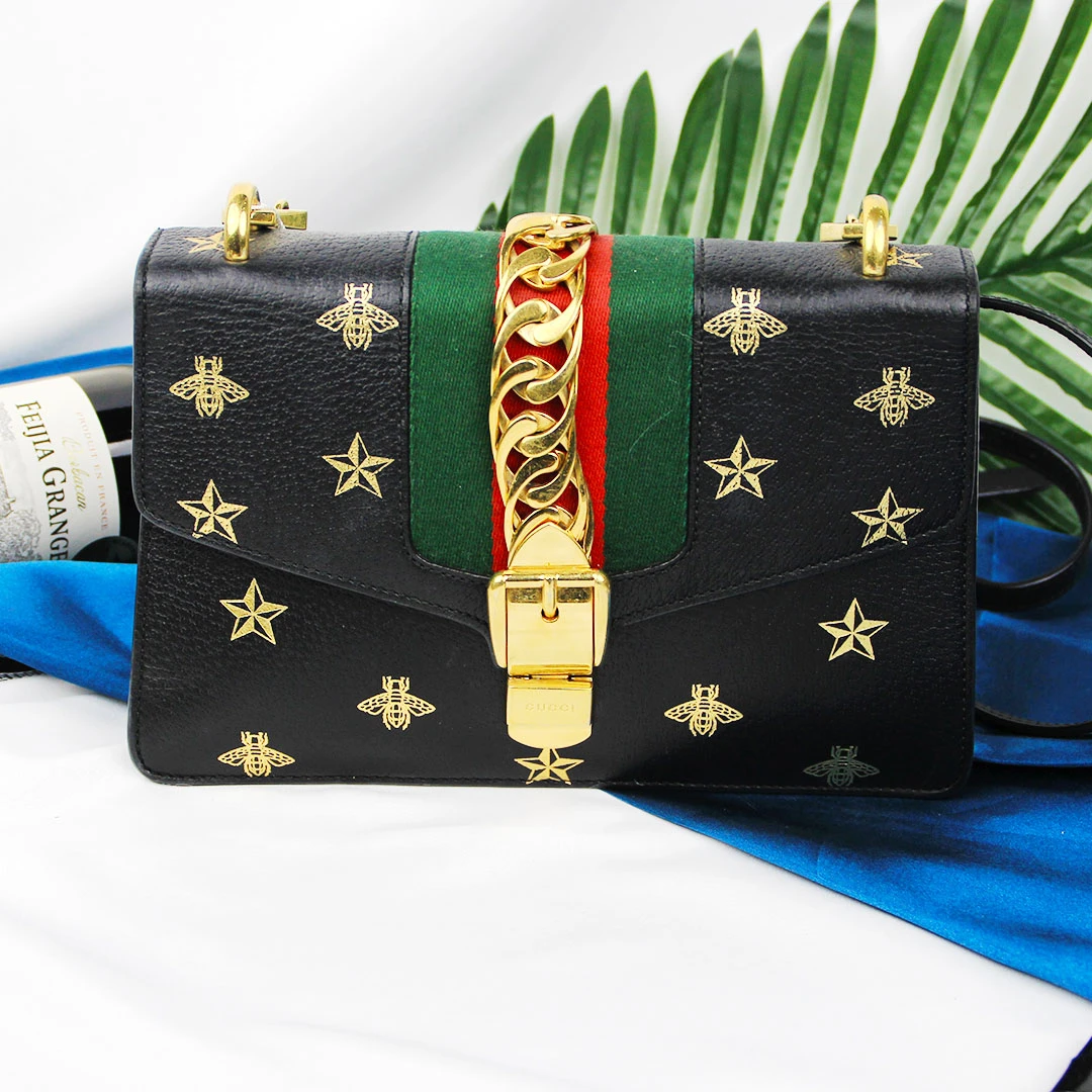 95新 GUCCI/古驰 塞尔维亚/单肩包524405DJ2RG8571/25000