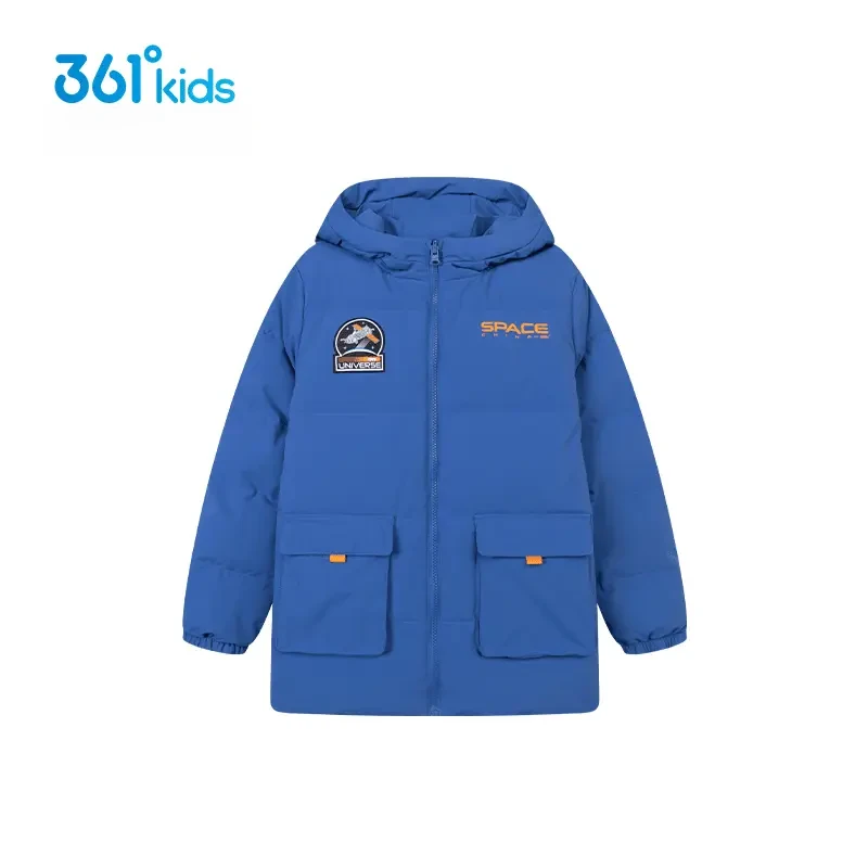 【商场同款】361°童装男童两面穿羽绒服冬季新款中大童外套中长款
