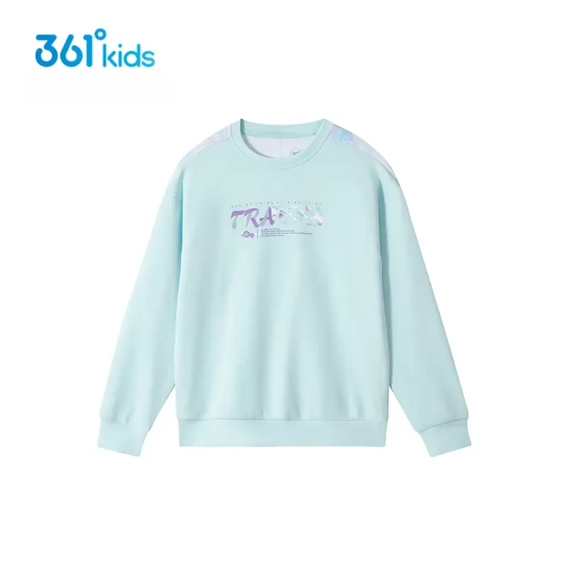 361°儿童女童2025年春季长袖套头圆领卫衣K62432303