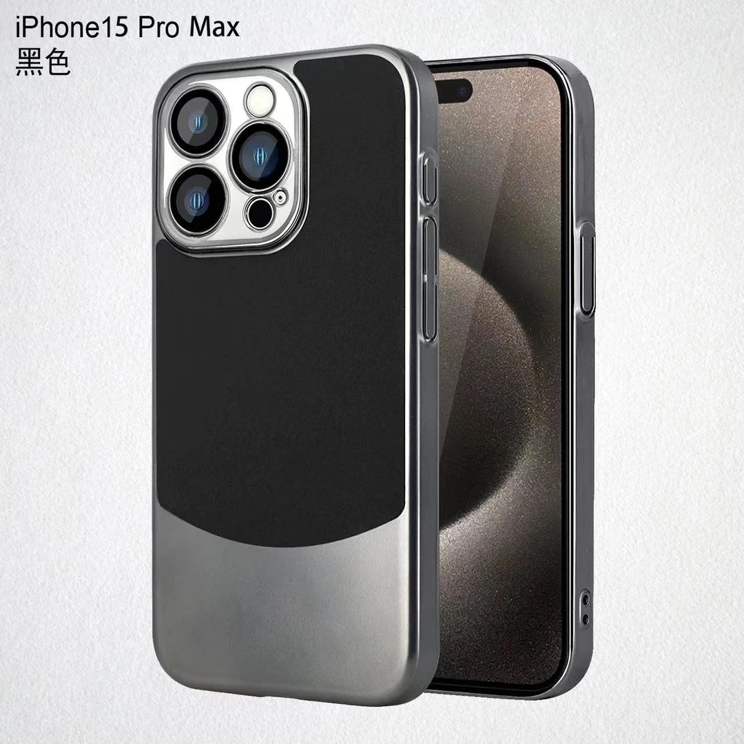 苹果15/14/13自带镜头膜高端钛金漆磁吸壳iphone14promax手机壳