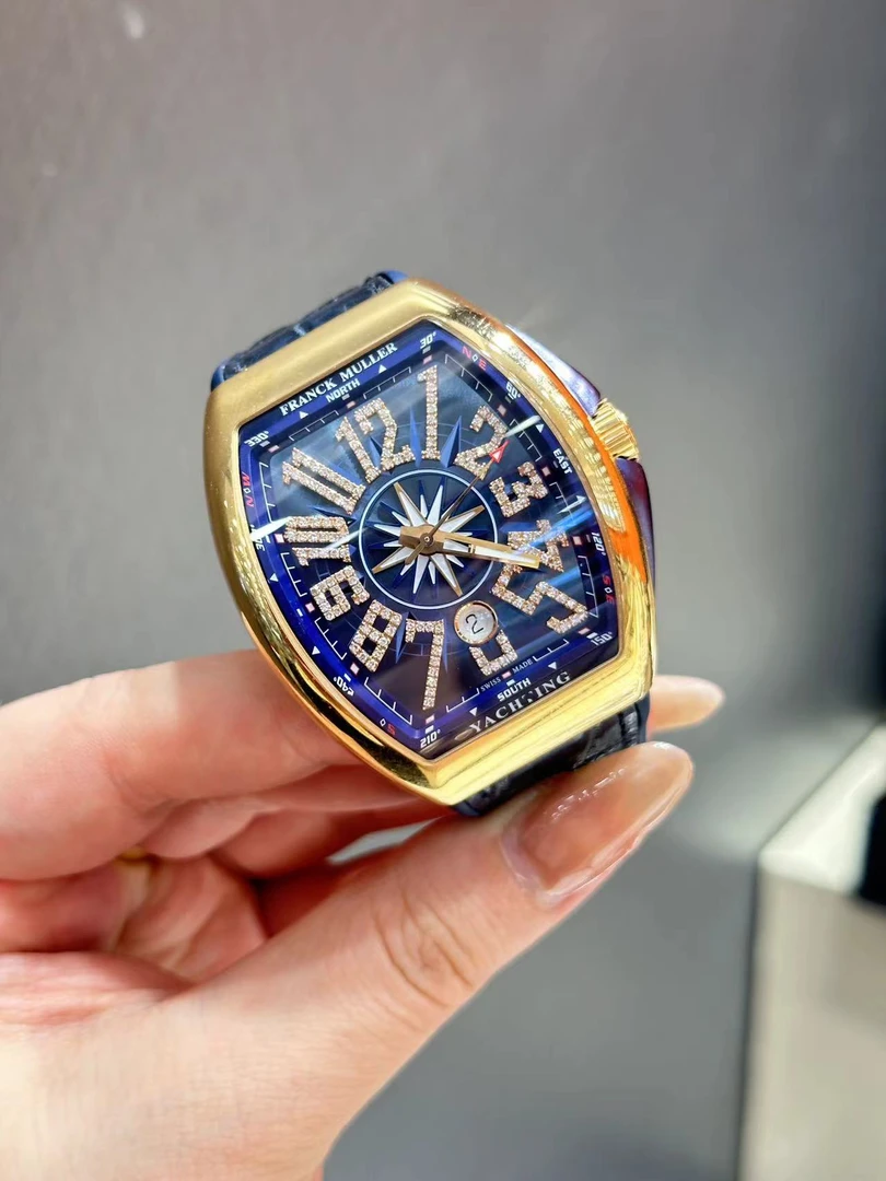 95新 Franck Muller/法兰克穆勒 V45/玫瑰金/男表/全套
