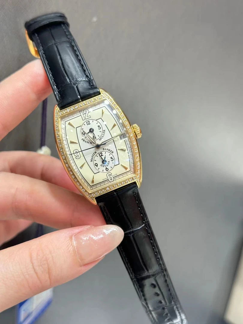 95新 Franck Muller/法兰克穆勒 2852后镶钻玫瑰金/全套女表