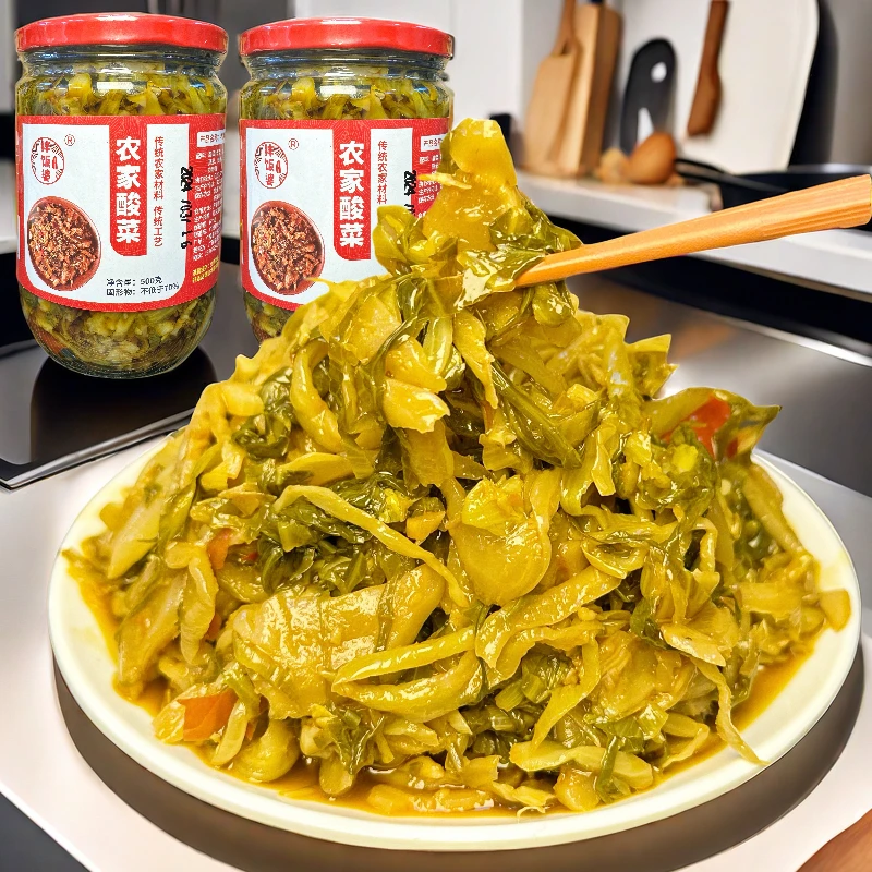 拌饭婆广西特产农家酸菜广西特色酸菜开胃菜下饭菜开盖