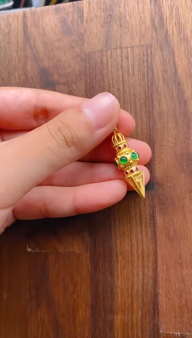 【闪购商品】翡翠吊坠(不含链)银S925镶嵌杵