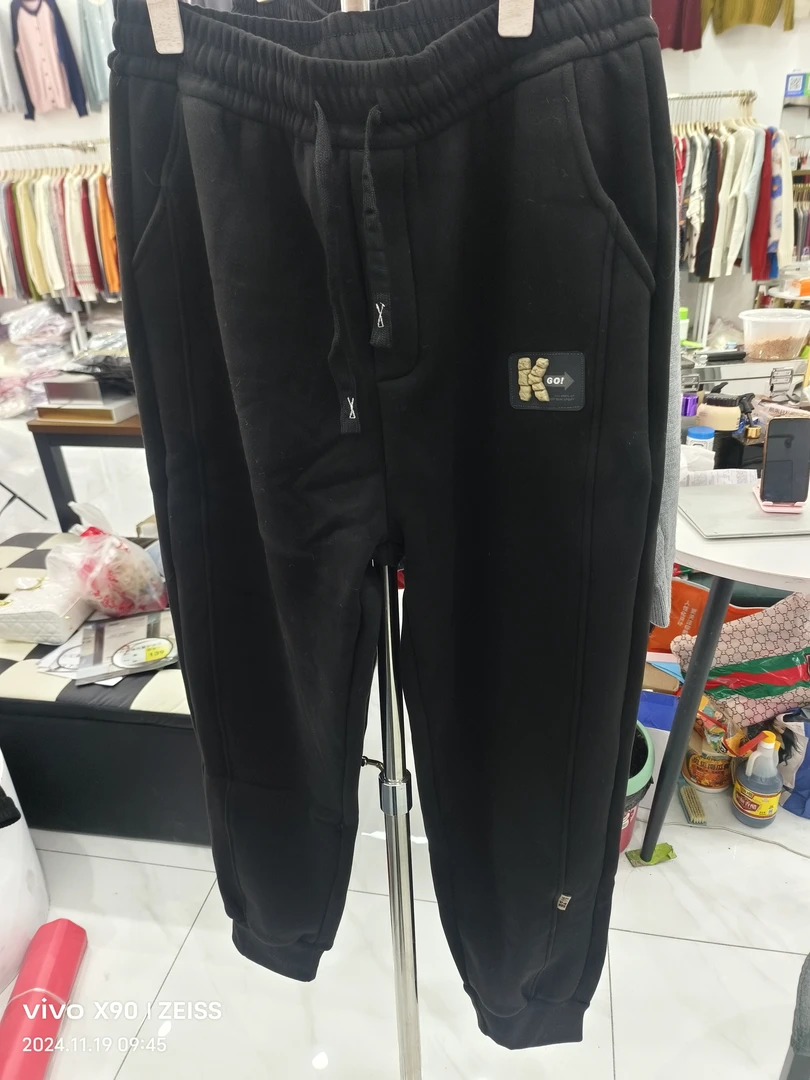 小和尚推荐男女同款加绒樱花休闲裤