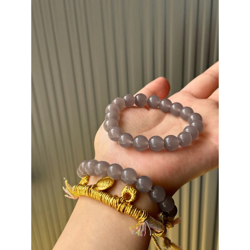 【匠心甄选】工艺珍藏品级别手串-016灰10m