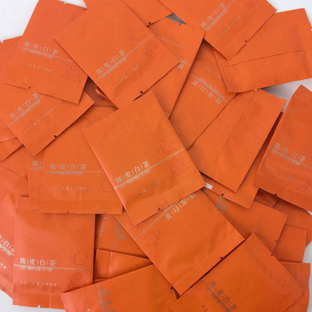 2017年福鼎陈皮老白茶饼干茶寿眉越陈越香袋装单片口感醇厚