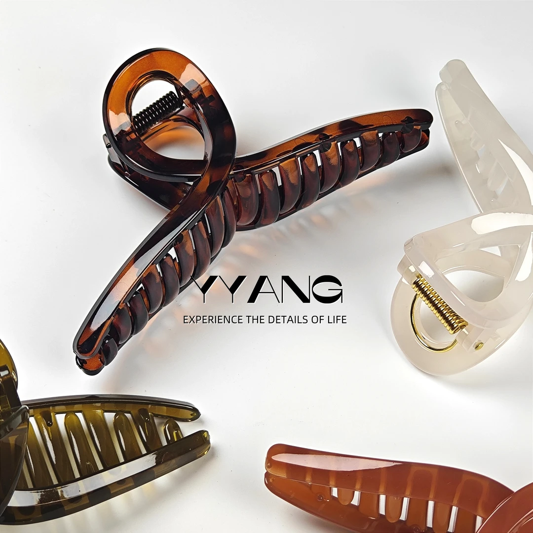 【基础必入款】YYANG/定制特调极简风气质鲨鱼夹高级树脂发饰15cm