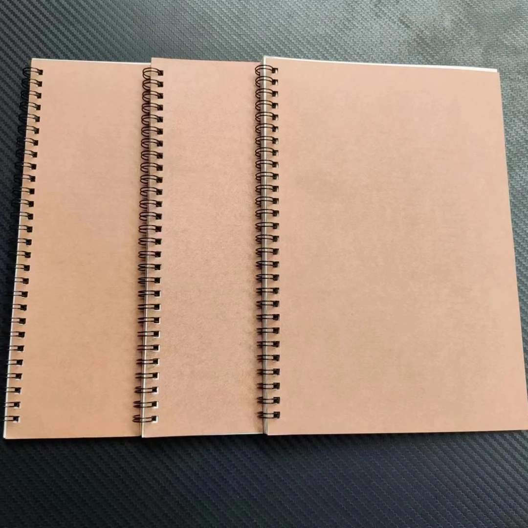 牛皮封面B5线圈学生全横线作业本50张