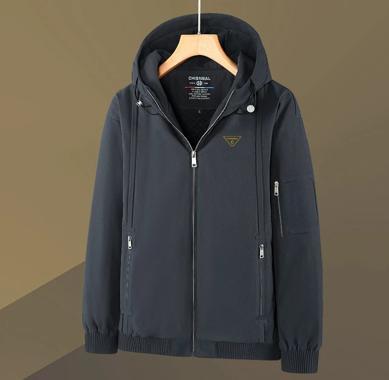 A02-2024秋季新款连帽薄棉3D倒三角无痕螺纹风夹克-2234