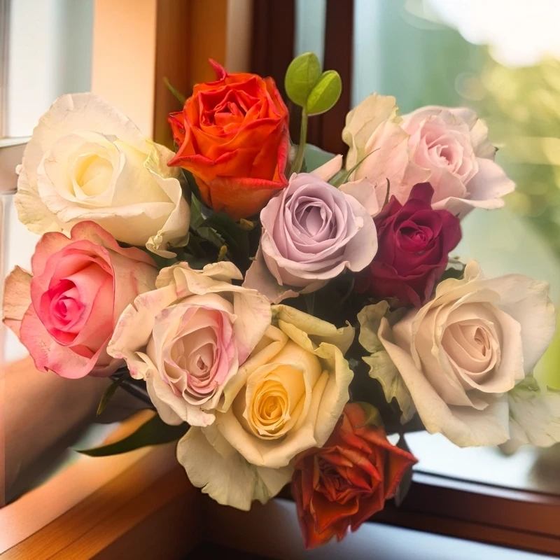 【新疆包邮】10支混色玫瑰新疆包邮