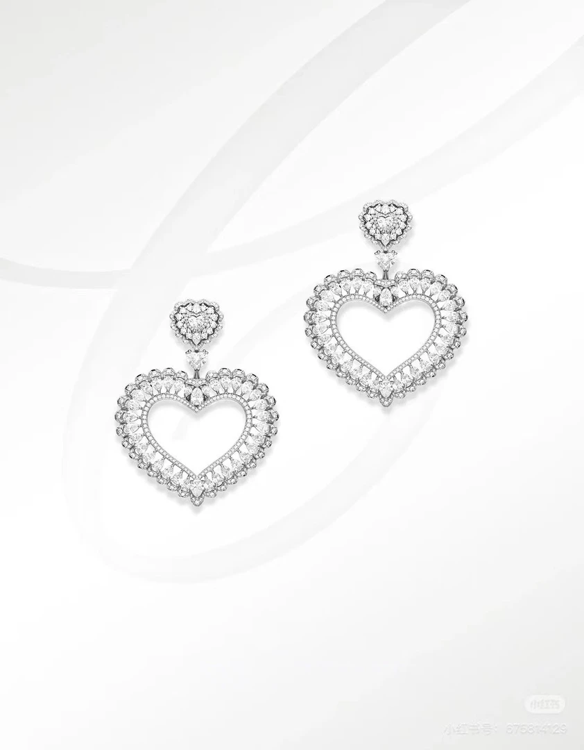 铜合金合成锆石耳饰 3737高级轻奢耳饰