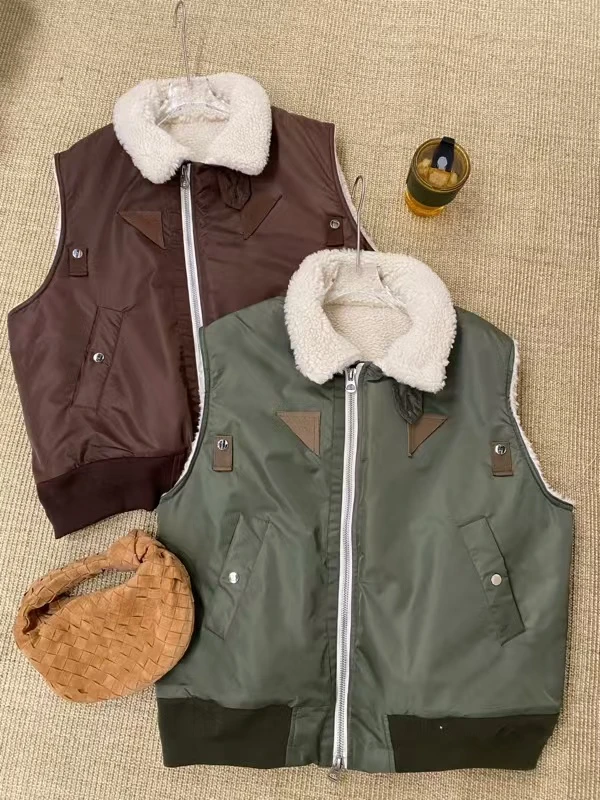 ZLAbout-us【秋冬上新】时尚复古个性风皮毛一体保暖马甲