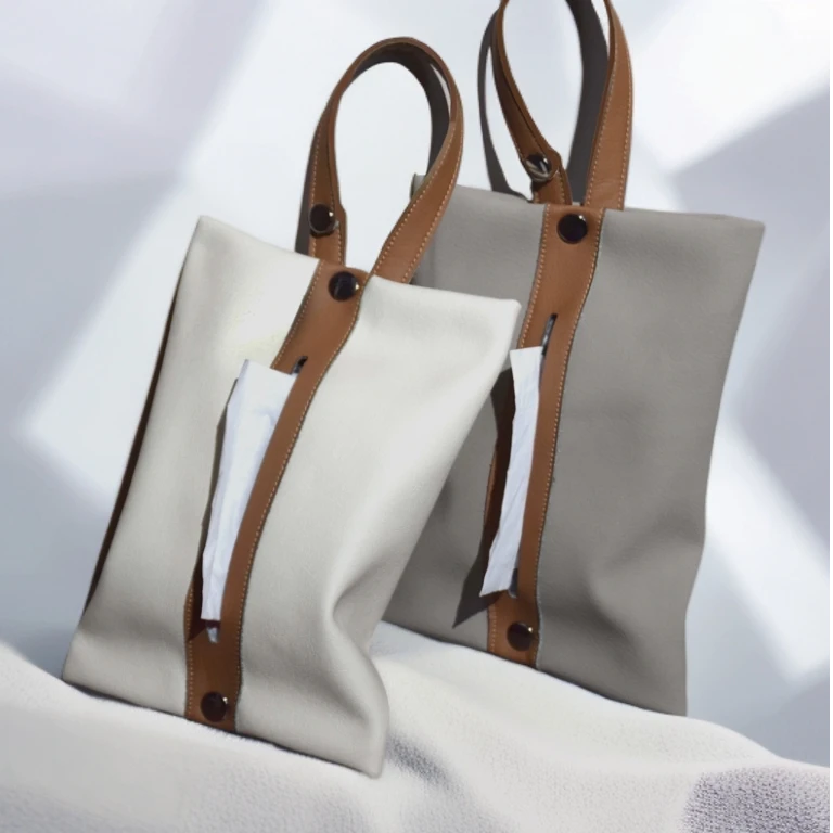 布非布纸巾盒 便携车载轻奢新中式客厅家用创意简约抽纸盒卫生间