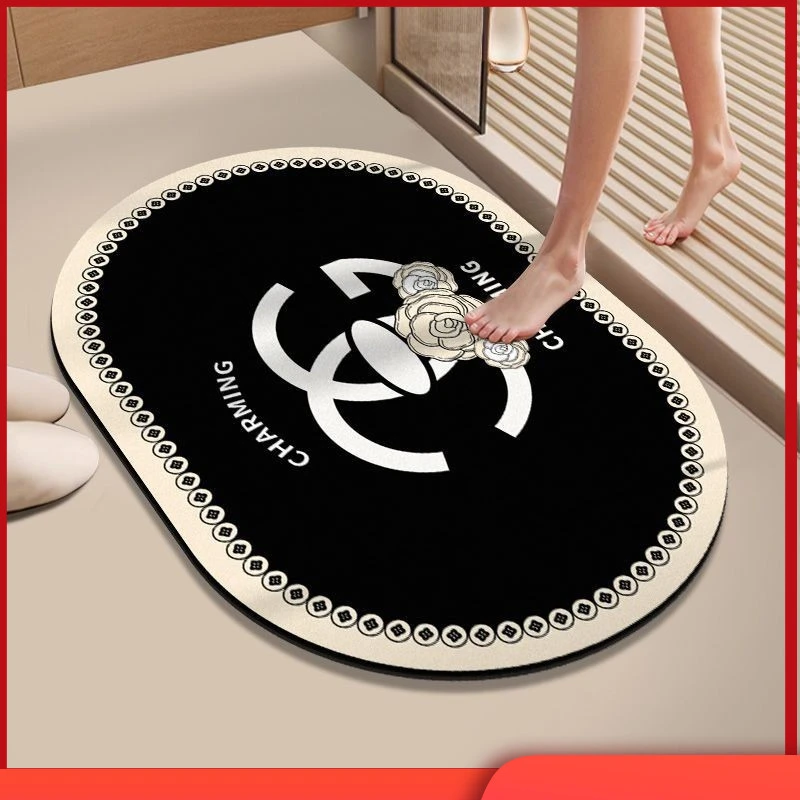 浴室吸水防滑地垫硅藻泥速干软垫门口卫生间脚垫家用安全垫防滑垫