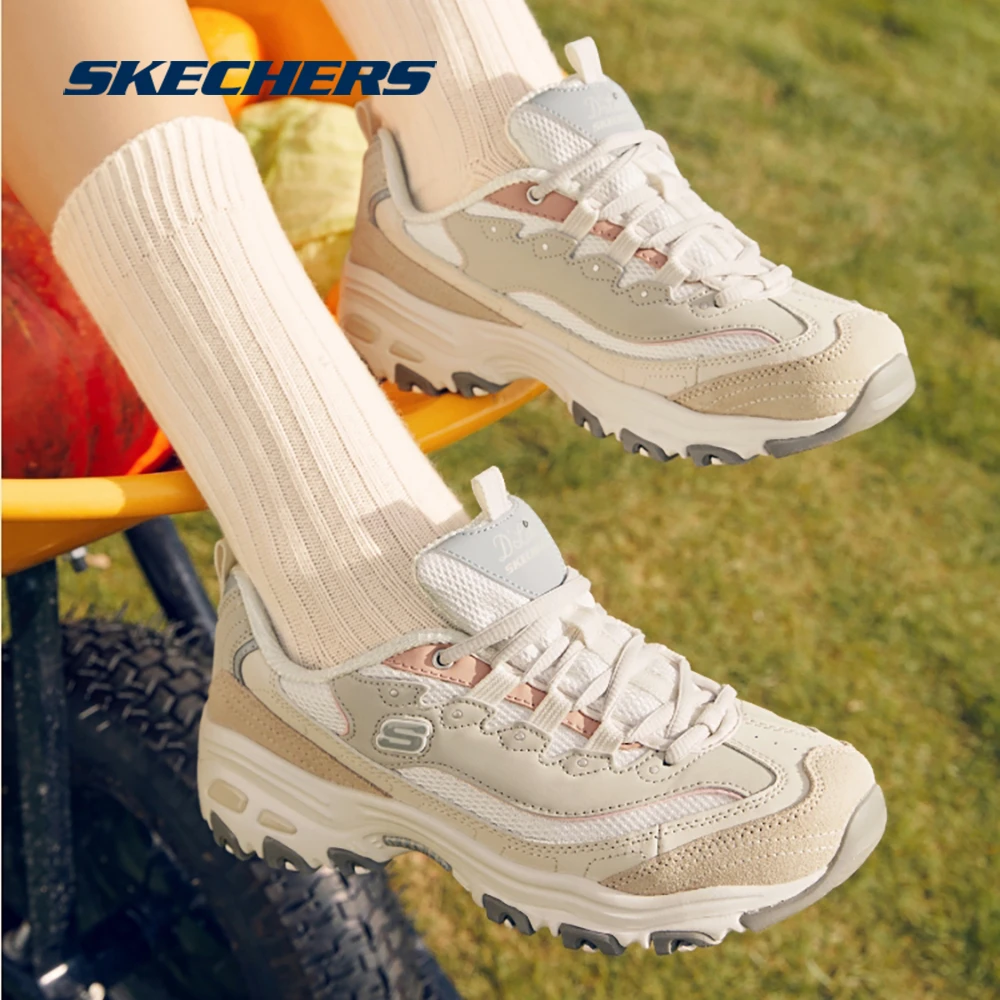 【新款豆乳】斯凯奇四季厚底减震系带运动鞋复古潮流老爹鞋149238