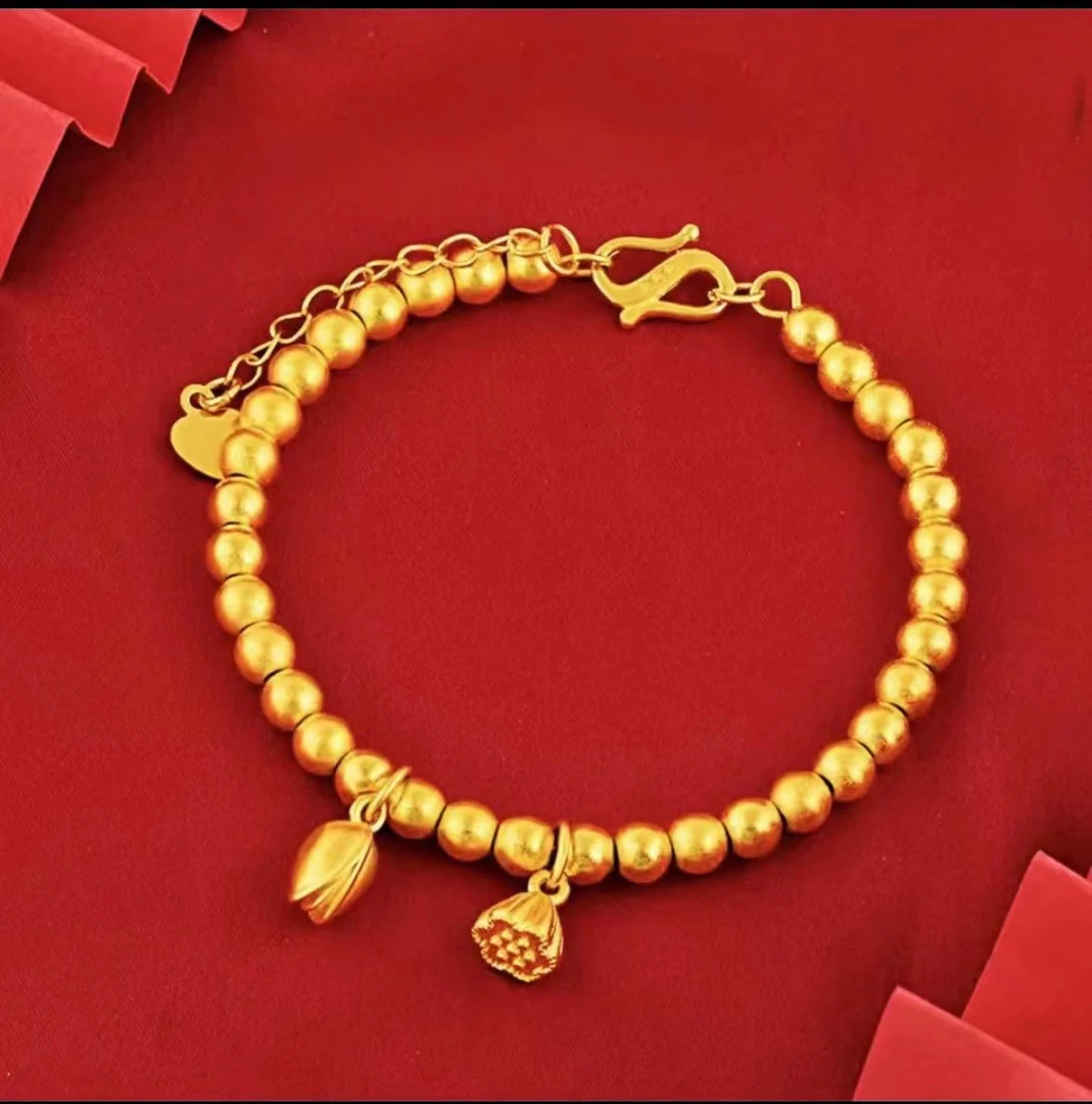 铜合金手链 M扣带延长链两世欢手链古法制作时尚百搭不掉色饰品