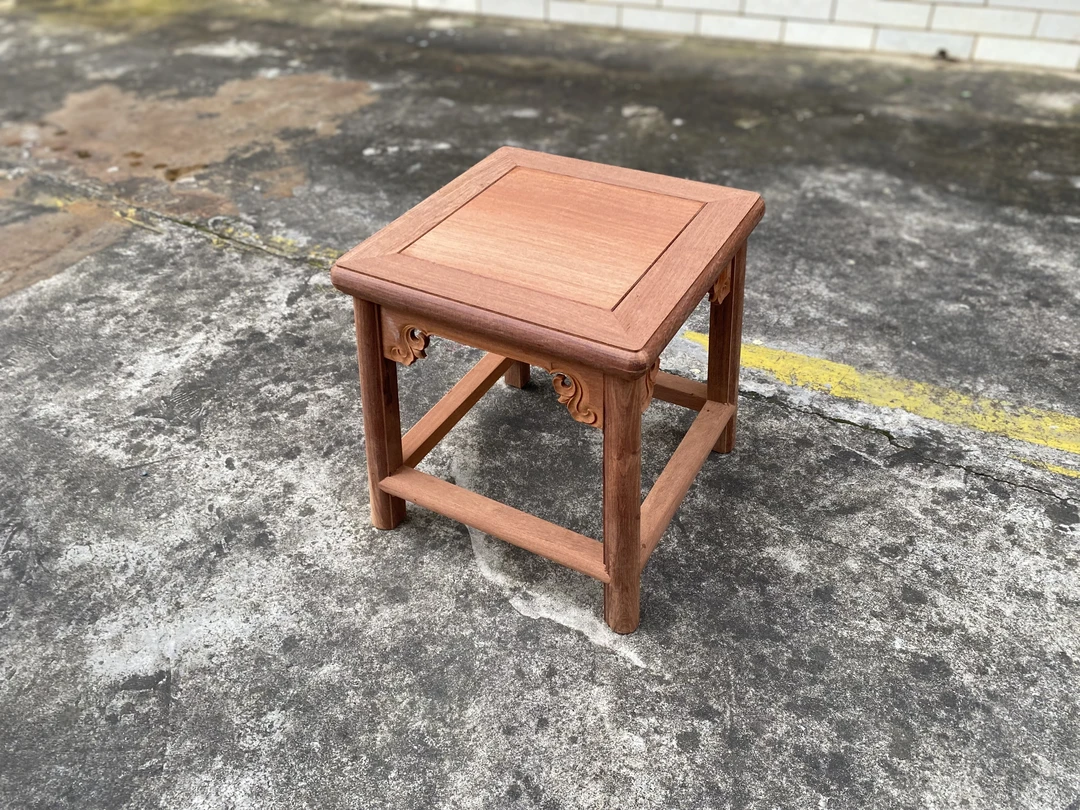 红木实木方凳富贵凳换鞋凳中国工艺榫卯结构组装好毛坯32//32高好
