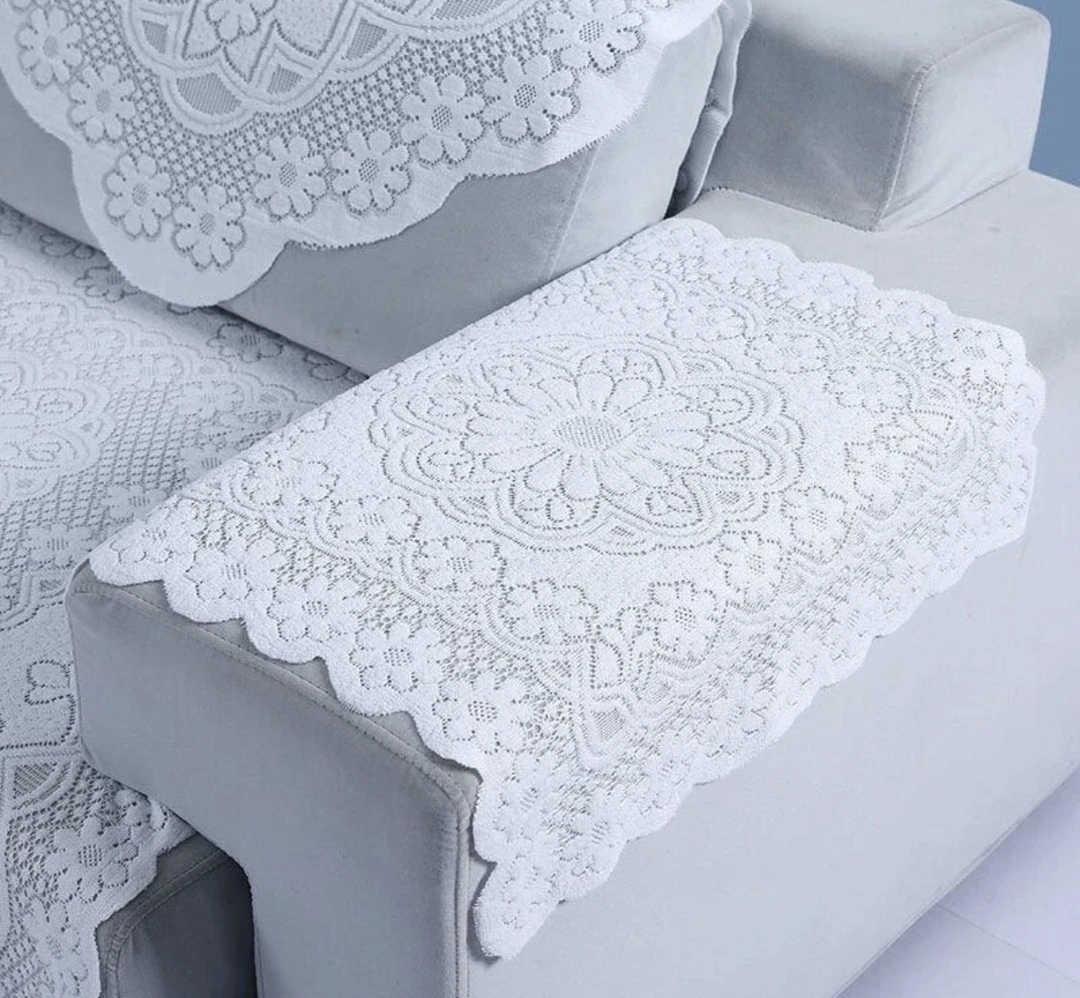 防尘加厚蕾丝沙发巾沙发靠背巾沙发垫布艺扶手巾欧式全盖沙发搭巾