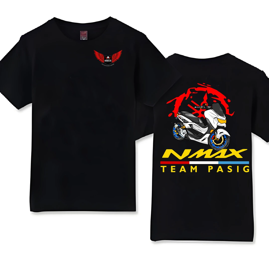 机车主题夏季热销雅马哈nmax155纯棉T恤个性定制舒适透气吸汗宽松