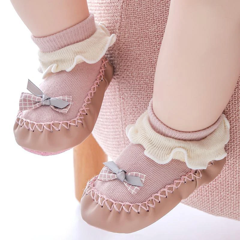 地板袜儿童防滑底学步袜婴儿学步鞋春秋宝宝袜子女童小童袜子鞋