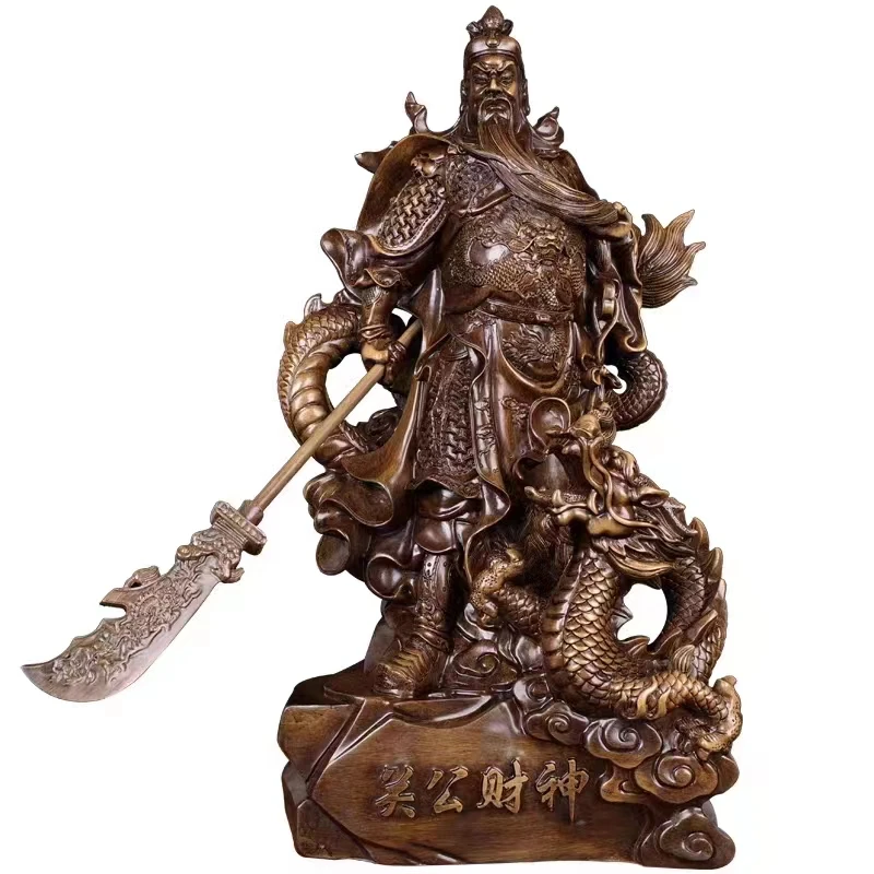 忠义千秋整雕摆件（31cm*22cm*62cm）
