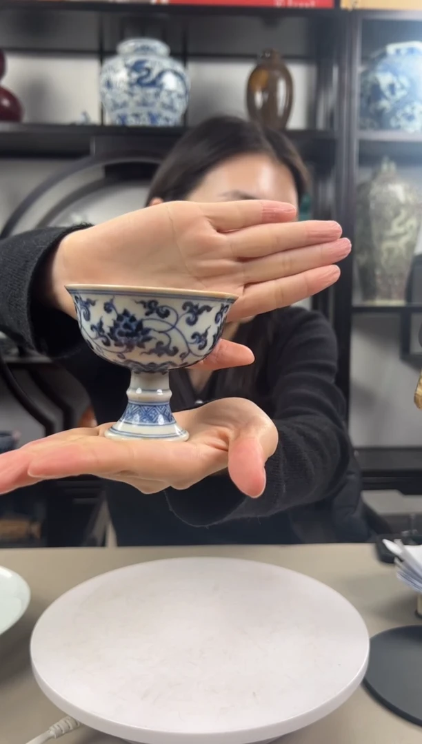 【闪购商品】陶瓷壶宣德高脚杯