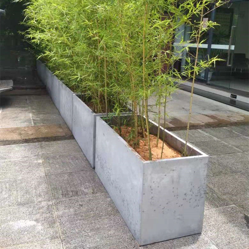 环保长方地面绿植种菜水泥花盆特大围墙隔断楼顶天台镁泥花箱槽坛