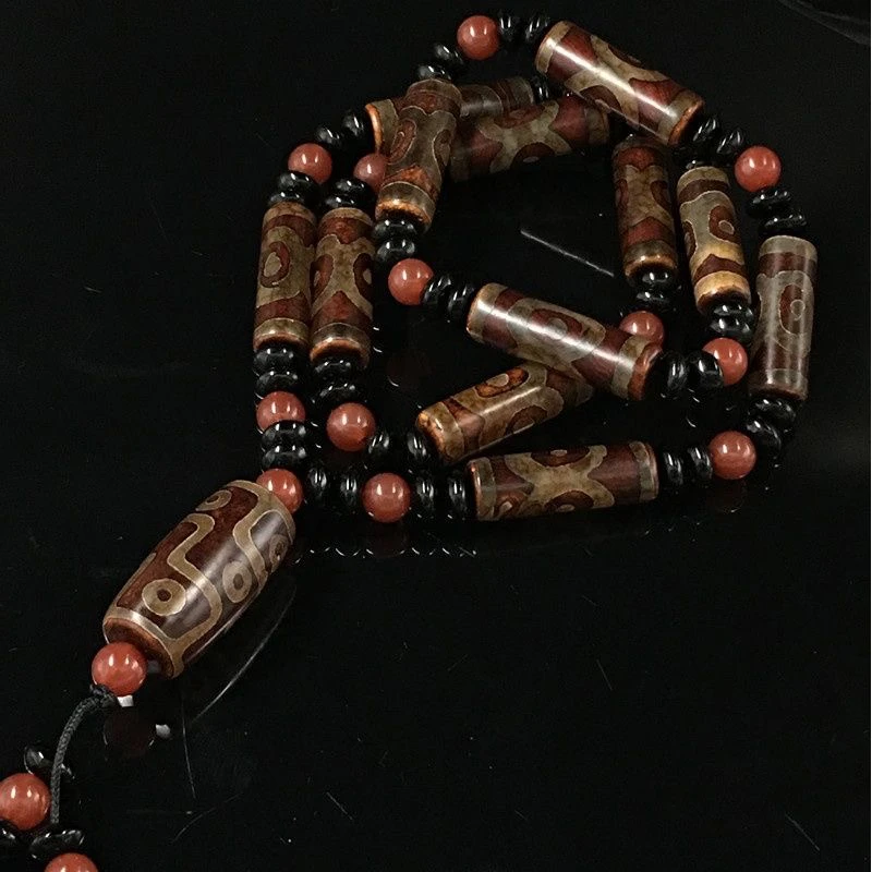新款天然藏式至纯玛瑙三六九眼天眼珠吊坠项链毛衣链转运玛瑙珠