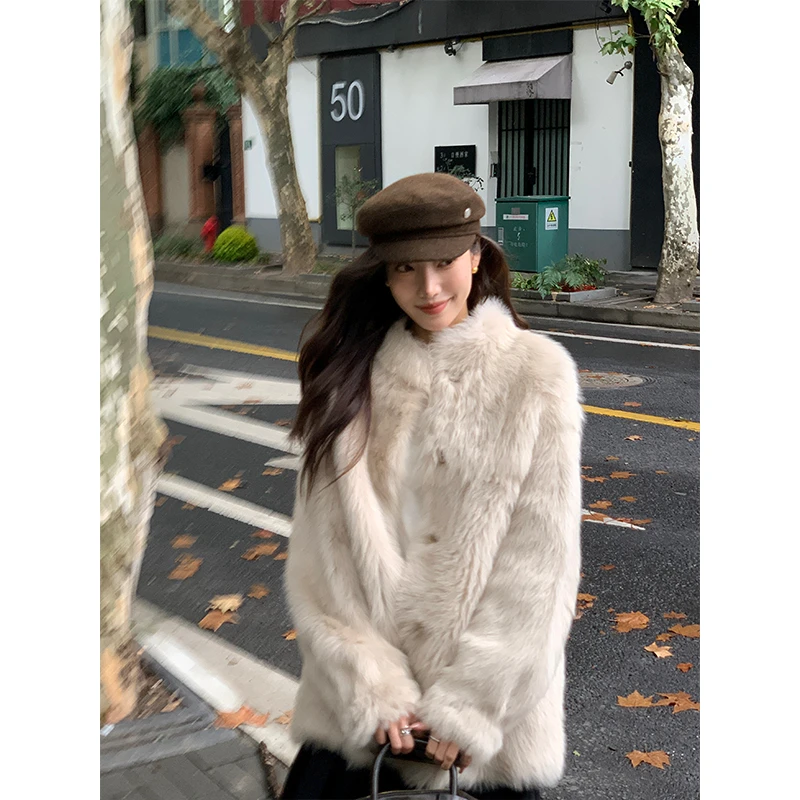 CHOVAL｜年度托卡｜进口直毛托斯卡纳皮毛一体女外套女羊羔毛