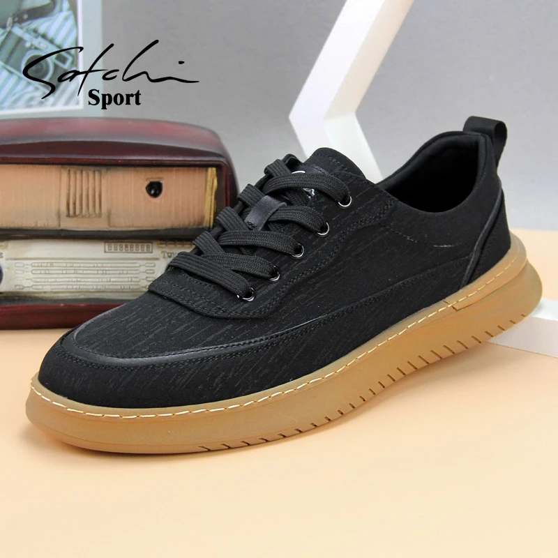 沙驰运动男鞋布鞋系带板鞋透气轻便软底男士时尚休闲鞋男帆布鞋