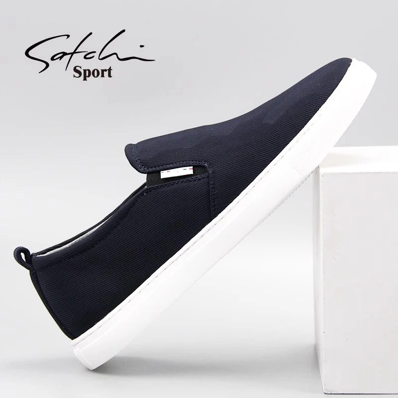 沙驰运动布鞋春夏男鞋帆布鞋舒适轻便套脚男士休闲鞋男透气板鞋