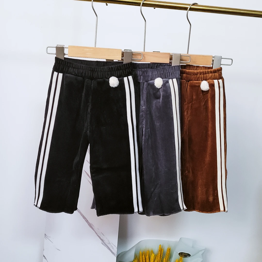 21032女童裤子秋冬款外穿宝宝一体绒休闲加绒裤子儿童阔腿裤