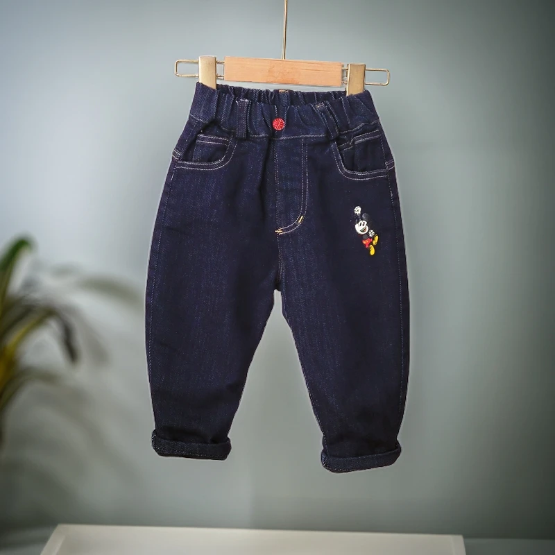 N038男女童春秋款弹力裤子外穿休闲牛仔裤韩版小脚