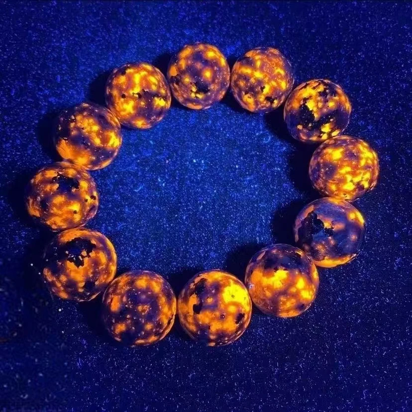 【正品保证】卡6-12mm气质新款时尚观赏火灵石奇石手串