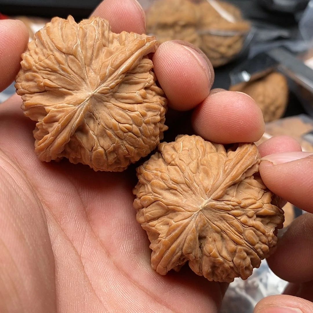 文玩核桃把件磨盘45