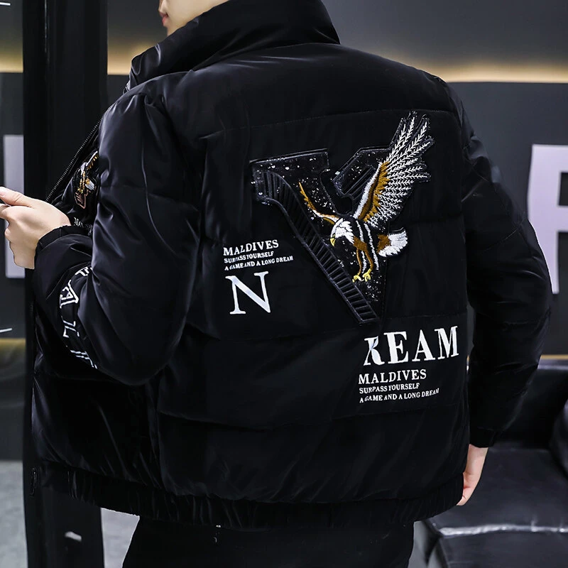 高端加厚棉服男士外套冬季新款欧货潮流棉衣时尚百搭帅气休闲男装