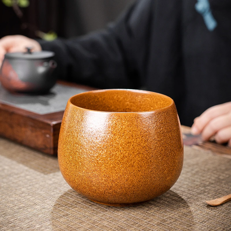 高端茶溜子烟灰缸茶渣缸陶瓷大容量水盂茶道茶水缸大号茶洗废水桶