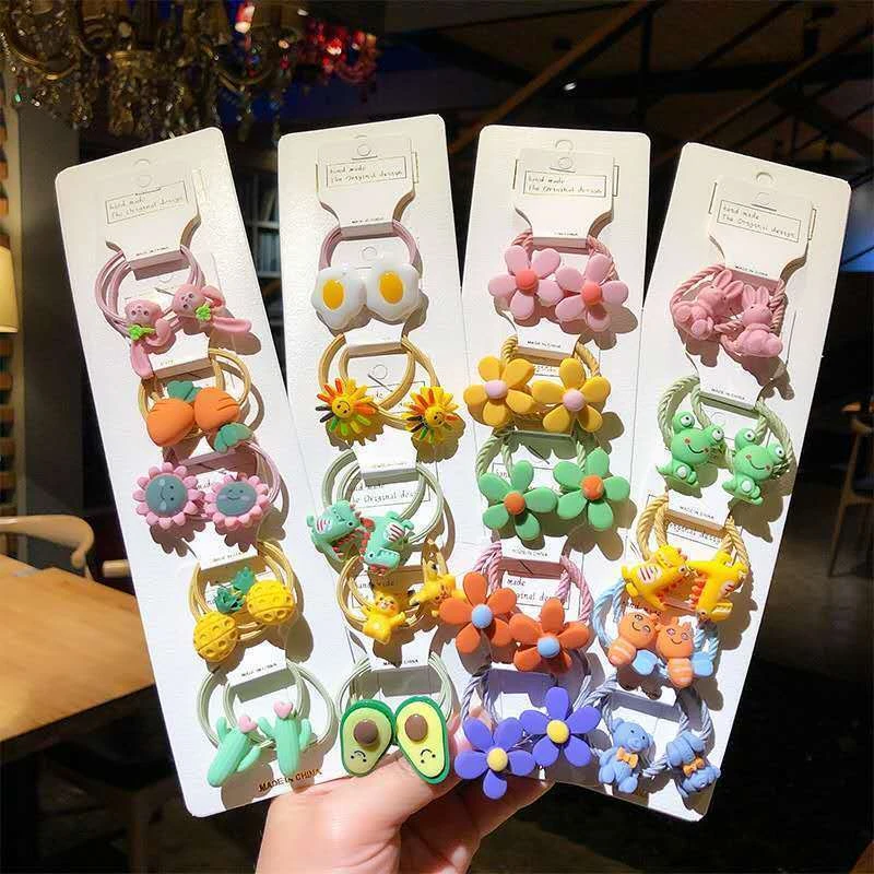 儿童皮筋儿扎头发橡皮筋不伤发可爱女童宝头绳小号弹性好卡通发圈