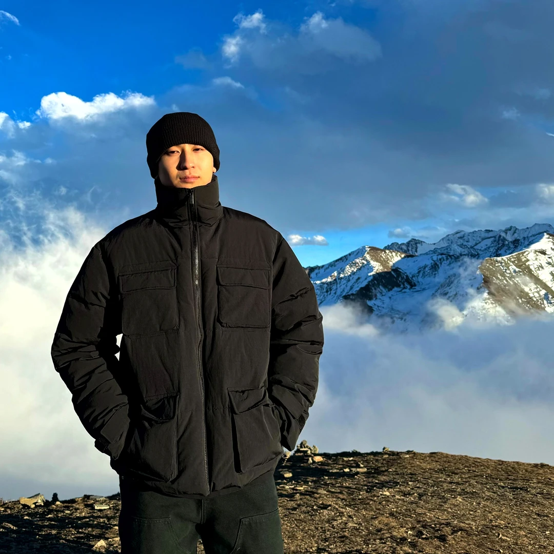 SANBAI 叁佰大口袋魔术贴工装棉服