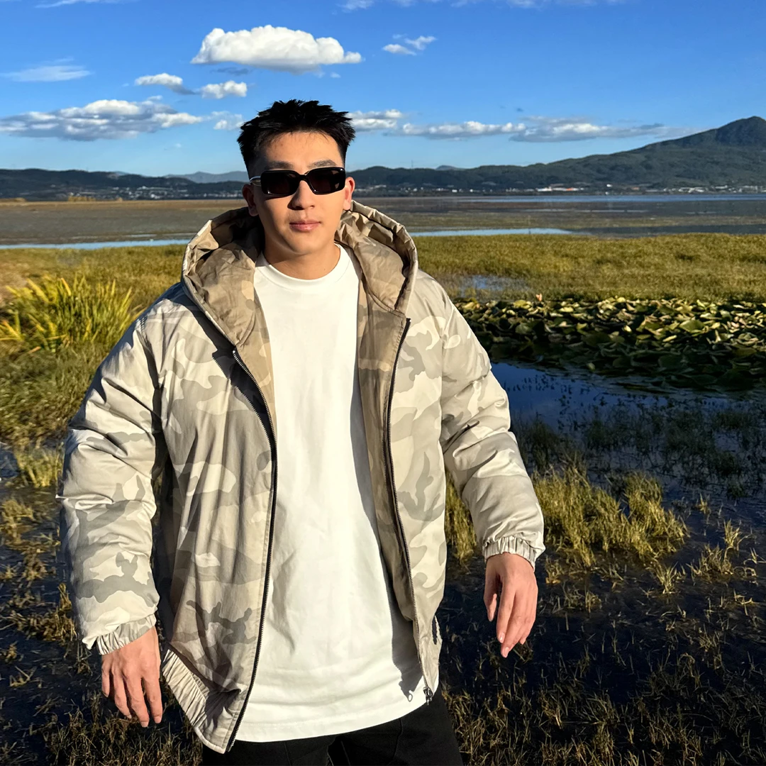 SANBAI 叁佰【暴雪】迷彩双面棉衣