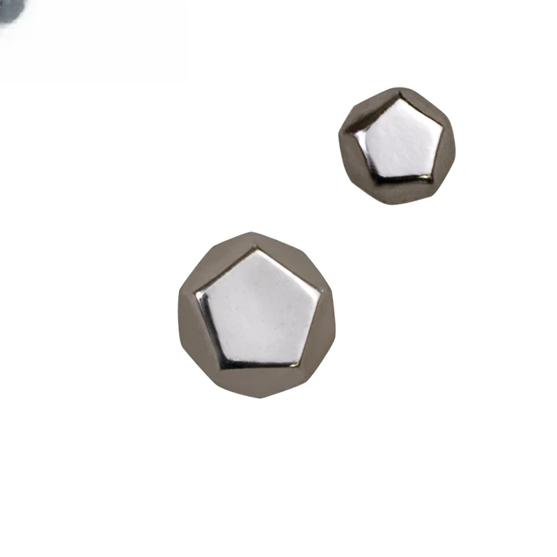 MOKI 925银耳饰 925银不规则耳钉百搭银豆时尚潮流男女