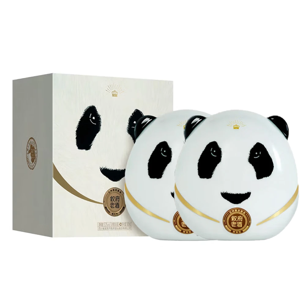 叙府熊兜兜 浓香型白酒 52度500ml熊猫酒文创礼盒52度